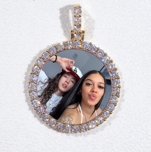 3D CIRCLE CUSTOM PICTURE PENDANT SMALL SIZE