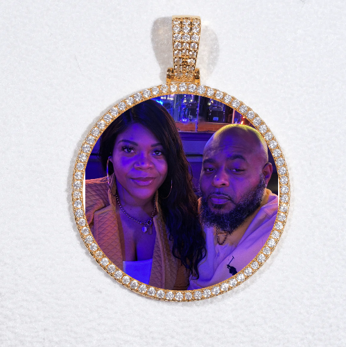 MEDIUM 3D CIRCLE CUSTOM PICTURE PENDANT