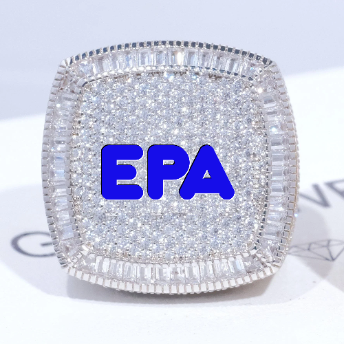 CUSTOM LETTER 3D ICED RING