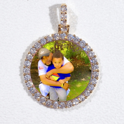 3D CIRCLE CUSTOM PICTURE PENDANT SMALL SIZE