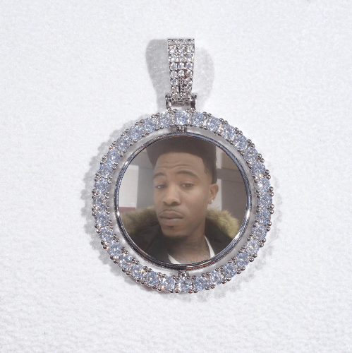 3D Spinning 2-Faced Custom Picture Pendant