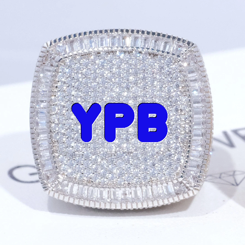 CUSTOM LETTER 3D ICED RING