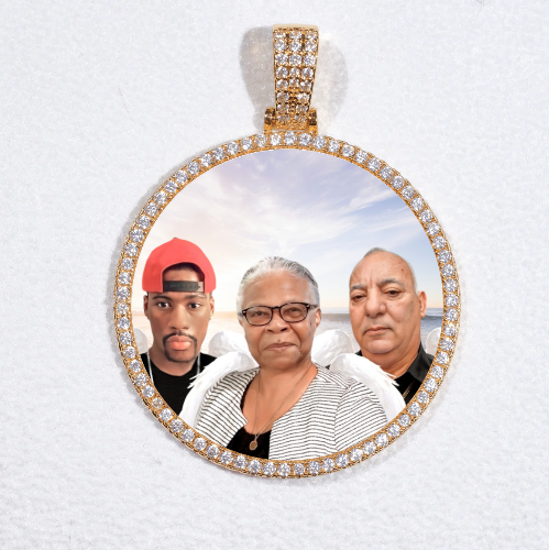 MEDIUM 3D CIRCLE CUSTOM PICTURE PENDANT