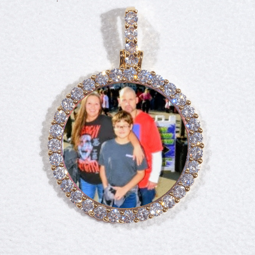 3D CIRCLE CUSTOM PICTURE PENDANT SMALL SIZE