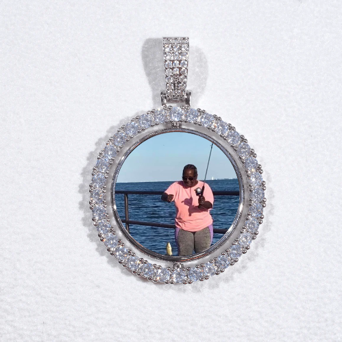 3D Spinning 2-Faced Custom Picture Pendant
