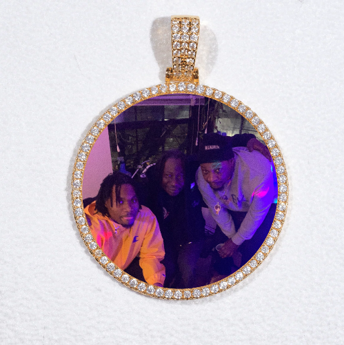 MEDIUM 3D CIRCLE CUSTOM PICTURE PENDANT