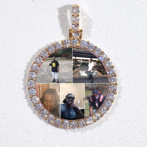 3D CIRCLE CUSTOM PICTURE PENDANT SMALL SIZE