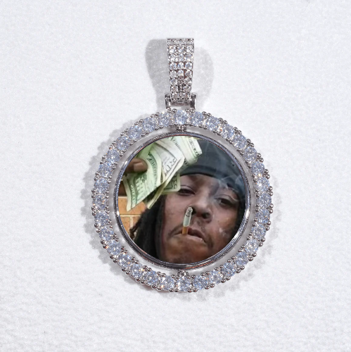 3D Spinning 2-Faced Custom Picture Pendant