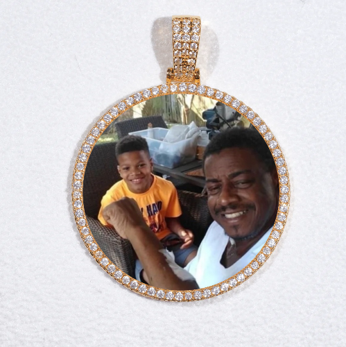MEDIUM 3D CIRCLE CUSTOM PICTURE PENDANT