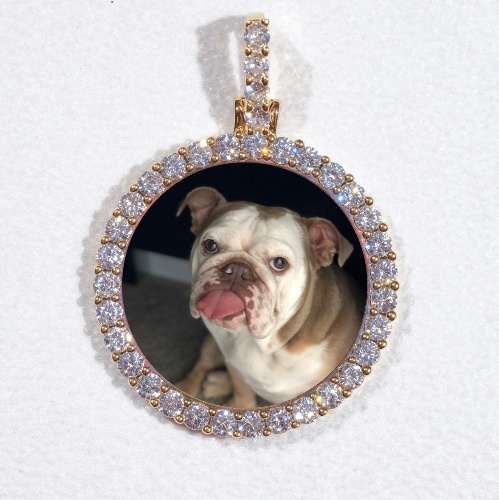 3D CIRCLE CUSTOM PICTURE PENDANT SMALL SIZE