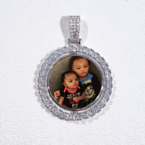3D Spinning 2-Faced Custom Picture Pendant