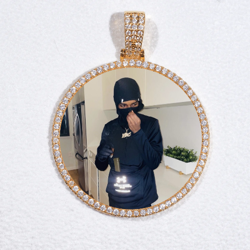 MEDIUM 3D CIRCLE CUSTOM PICTURE PENDANT