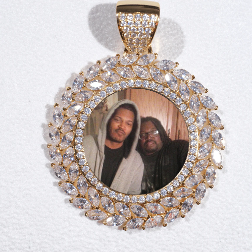 Large 3D Wheat Ear Custom Picture Pendant