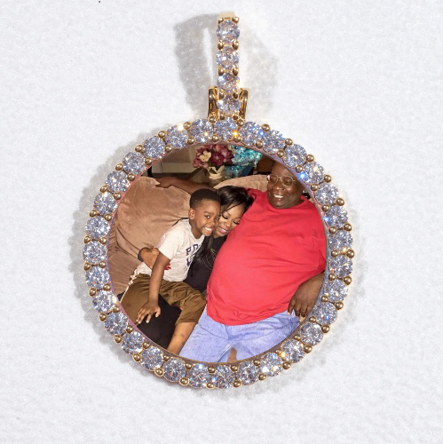 3D CIRCLE CUSTOM PICTURE PENDANT SMALL SIZE