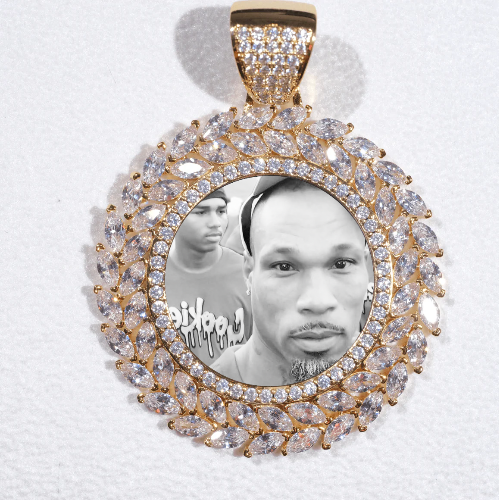 Large 3D Wheat Ear Custom Picture Pendant