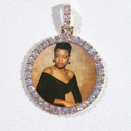 3D CIRCLE CUSTOM PICTURE PENDANT SMALL SIZE