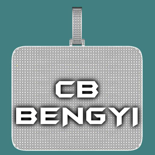 CUSTOM LETTER NECKLACE 3D BIG SQUARE