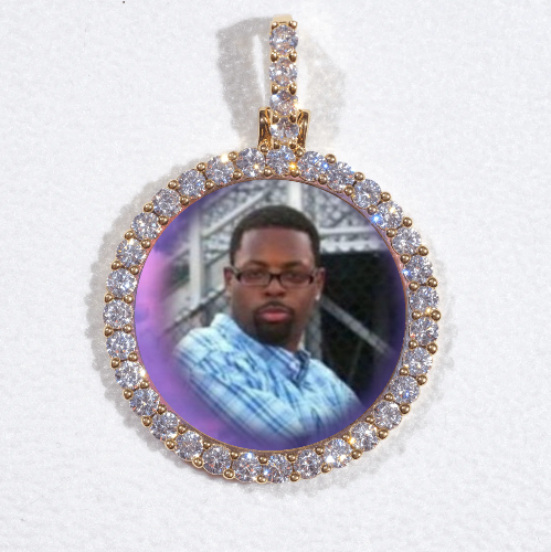 3D CIRCLE CUSTOM PICTURE PENDANT SMALL SIZE