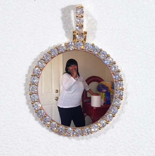 3D CIRCLE CUSTOM PICTURE PENDANT SMALL SIZE