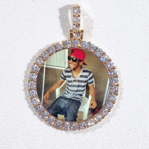 3D CIRCLE CUSTOM PICTURE PENDANT SMALL SIZE