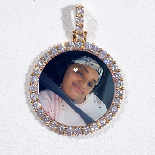 3D CIRCLE CUSTOM PICTURE PENDANT SMALL SIZE