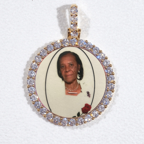 3D CIRCLE CUSTOM PICTURE PENDANT SMALL SIZE
