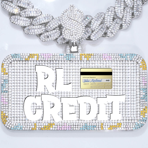 CUSTOM LETTER NECKLACE 3D COLORFUL SQUARE