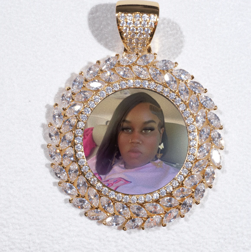 Large 3D Wheat Ear Custom Picture Pendant
