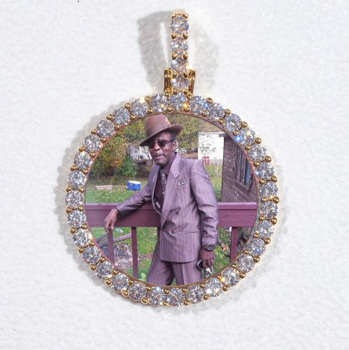 3D CIRCLE CUSTOM PICTURE PENDANT SMALL SIZE