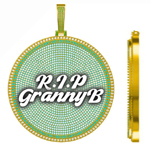 CUSTOM LETTER NECKLACE 3D BIG DISC