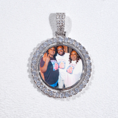 3D Spinning 2-Faced Custom Picture Pendant