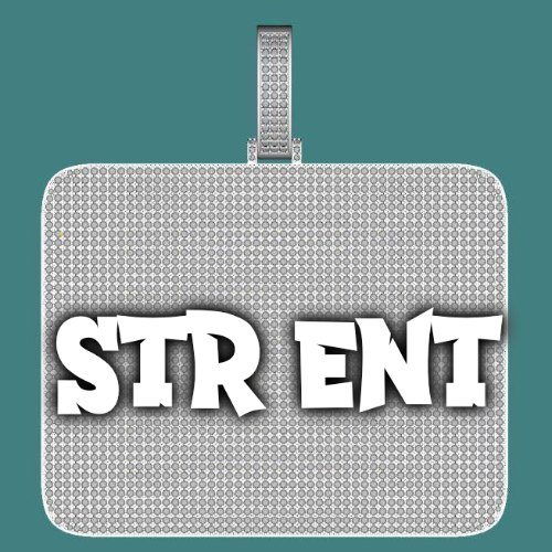 CUSTOM LETTER NECKLACE 3D BIG SQUARE