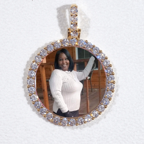 3D CIRCLE CUSTOM PICTURE PENDANT SMALL SIZE