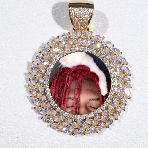 Large 3D Wheat Ear Custom Picture Pendant