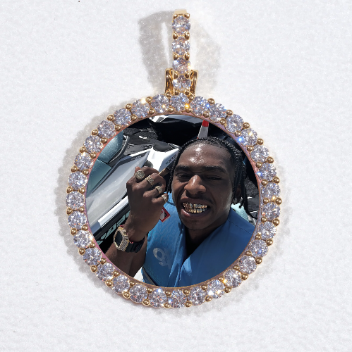 3D CIRCLE CUSTOM PICTURE PENDANT SMALL SIZE