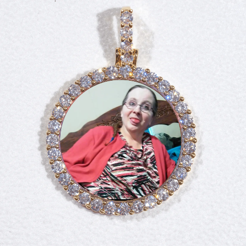 3D CIRCLE CUSTOM PICTURE PENDANT SMALL SIZE