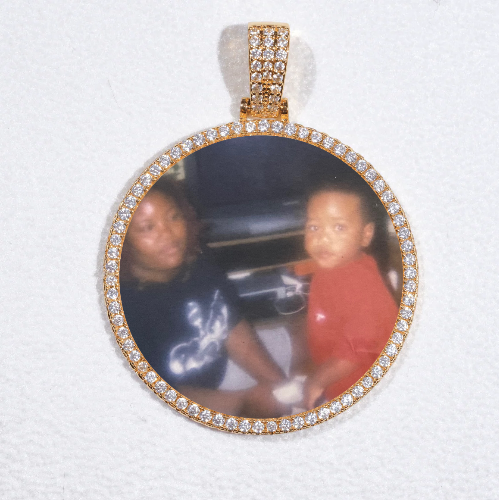 MEDIUM 3D CIRCLE CUSTOM PICTURE PENDANT
