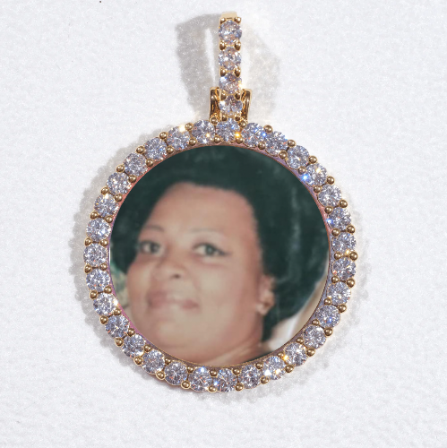 3D CIRCLE CUSTOM PICTURE PENDANT SMALL SIZE