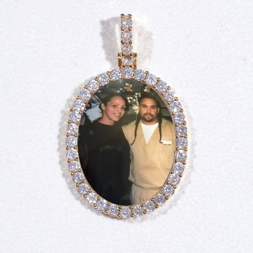 3D Oval Custom Picture Pendant