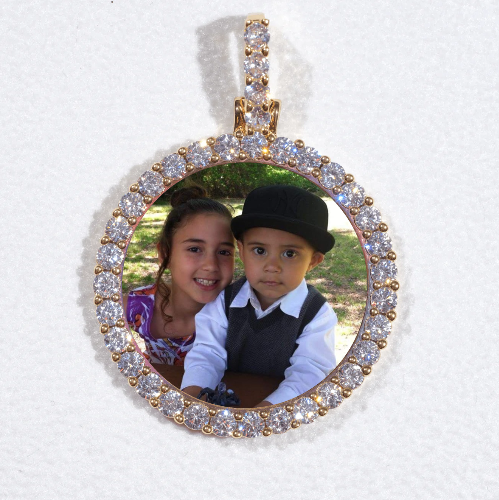 3D CIRCLE CUSTOM PICTURE PENDANT SMALL SIZE