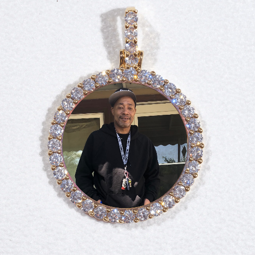 3D CIRCLE CUSTOM PICTURE PENDANT SMALL SIZE