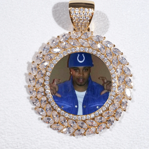 Large 3D Wheat Ear Custom Picture Pendant