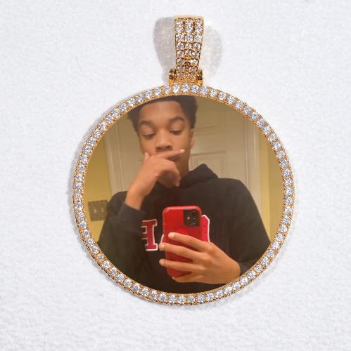 MEDIUM 3D CIRCLE CUSTOM PICTURE PENDANT