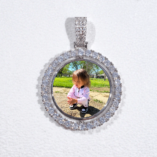 3D Spinning 2-Faced Custom Picture Pendant