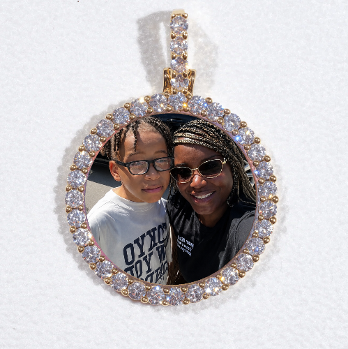 3D CIRCLE CUSTOM PICTURE PENDANT SMALL SIZE