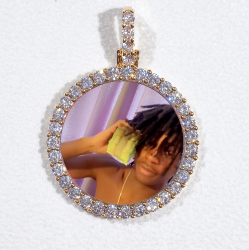 3D CIRCLE CUSTOM PICTURE PENDANT SMALL SIZE