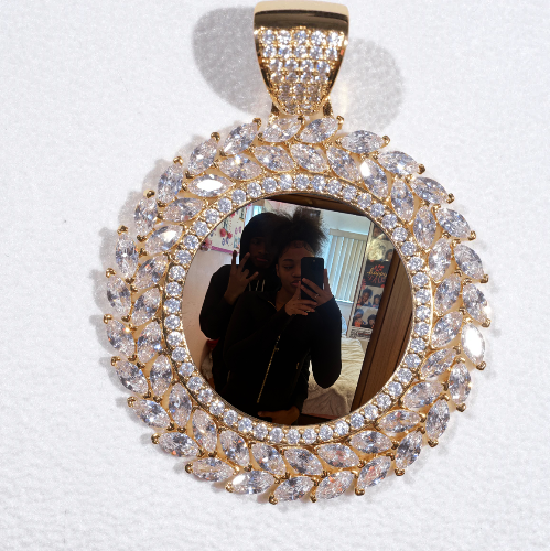 Large 3D Wheat Ear Custom Picture Pendant