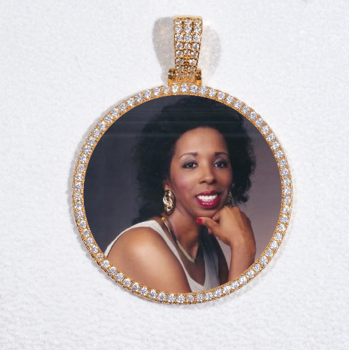 MEDIUM 3D CIRCLE CUSTOM PICTURE PENDANT