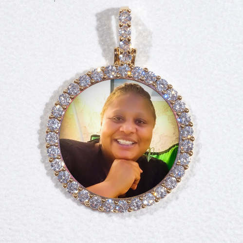 3D CIRCLE CUSTOM PICTURE PENDANT SMALL SIZE