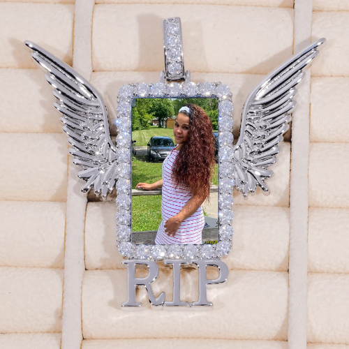RIP WING 3D CUSTOM PICTURE PENDANT